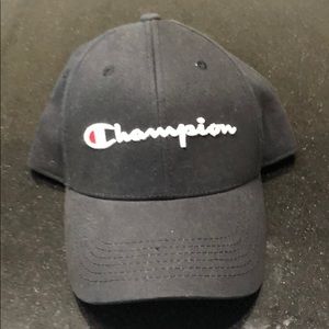 Champion Black Dad Hat in Like New Condition